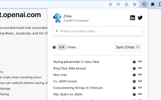 Zima ChatGPT Companion from Chrome web store to be run with OffiDocs Chromium online Zima ChatGPT Companion from Chrome web store to be run with OffiDocs Chromium online