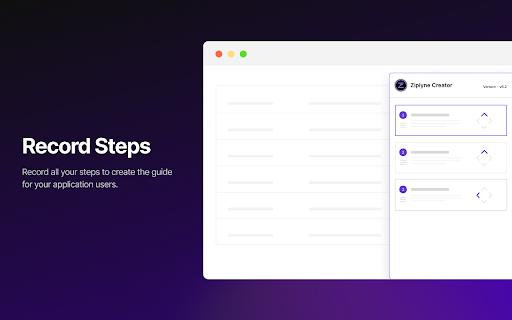 Ziplyne Process Recorder (PRA)  from Chrome web store to be run with OffiDocs Chromium online