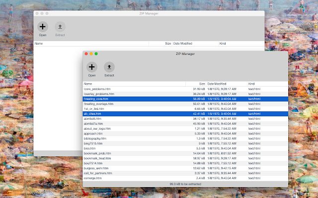 ZIP Manager  from Chrome web store to be run with OffiDocs Chromium online