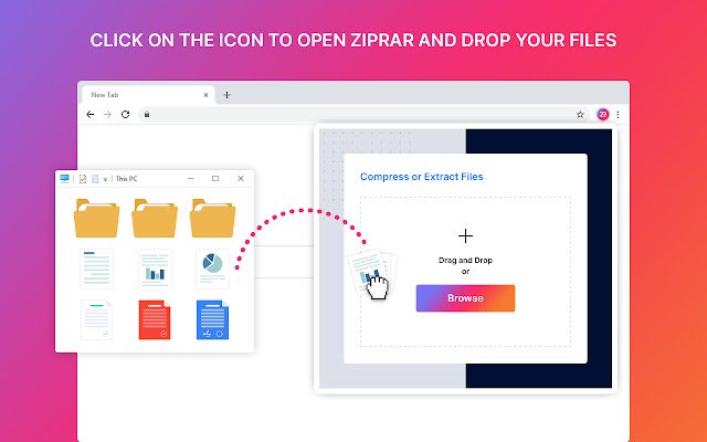 Zip Rar מחנות האינטרנט של Chrome להפעלה עם OffiDocs Chromium באינטרנט