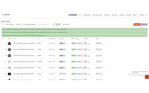Zipsale Crosslisting Plugin  from Chrome web store to be run with OffiDocs Chromium online