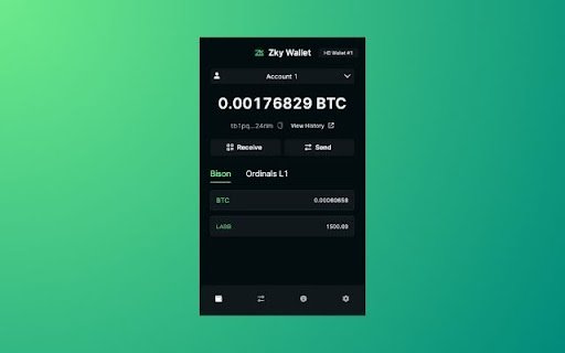 ZKy Wallet  from Chrome web store to be run with OffiDocs Chromium online