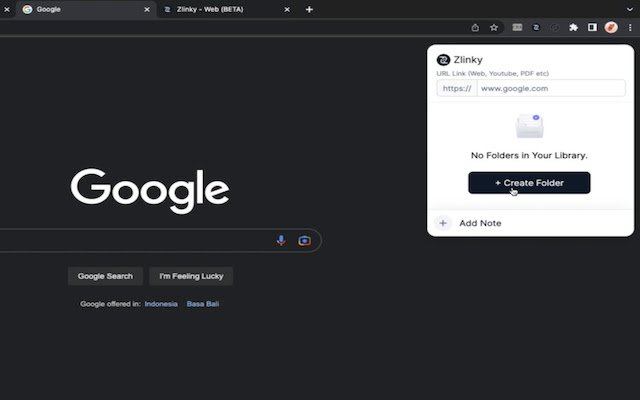 امتداد Zlinky Chrome من متجر Chrome الإلكتروني ليتم تشغيله مع OffiDocs Chromium عبر الإنترنت