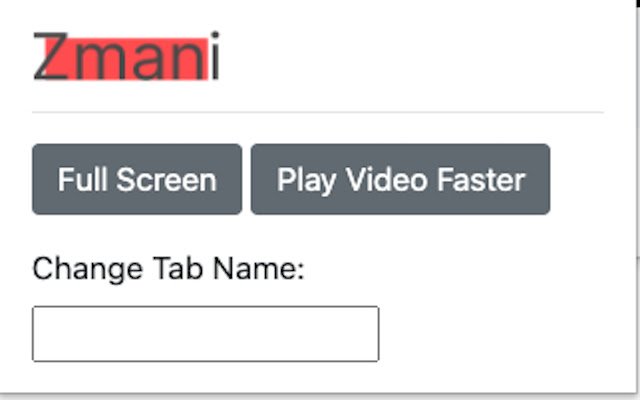 Zmani  from Chrome web store to be run with OffiDocs Chromium online