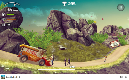 Zombie Derby 2 Game Upgrade your car and crush more zombies!  from Chrome web store to be run with OffiDocs Chromium online