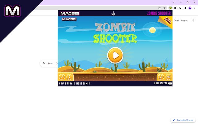 Zombie Shooter Game viene eseguito offline dal Chrome Web Store per essere eseguito con OffiDocs Chromium online