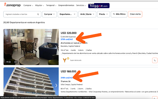 Zonaprop Tools from Chrome web store to be run with OffiDocs Chromium online Zonaprop Tools from Chrome web store to be run with OffiDocs Chromium online