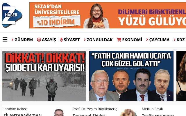 Zonguldak Haber  from Chrome web store to be run with OffiDocs Chromium online