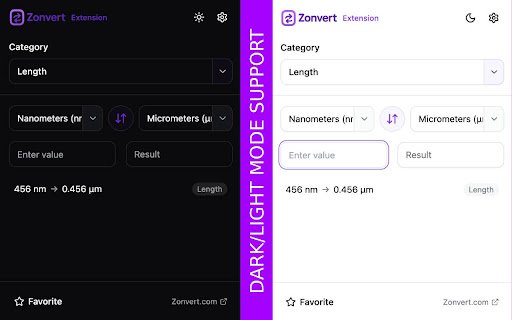 Zonvert Unit Converter  from Chrome web store to be run with OffiDocs Chromium online