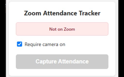 Zoom Attendance Tracker  from Chrome web store to be run with OffiDocs Chromium online