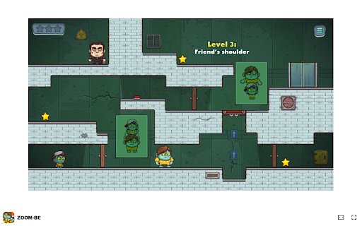 ZOOM BE Game Help two zombie friends escape the evil facility! from Chrome web store to be run with OffiDocs Chromium online ZOOM BE Game Help two zombie friends escape the evil facility! from Chrome web store to be run with OffiDocs Chromium online