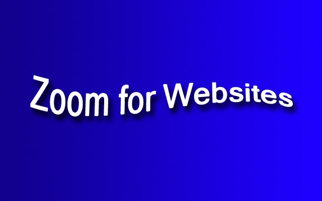 OffiDocs Chromium 온라인으로 실행되는 Chrome 웹 스토어의 Zoom for Websites