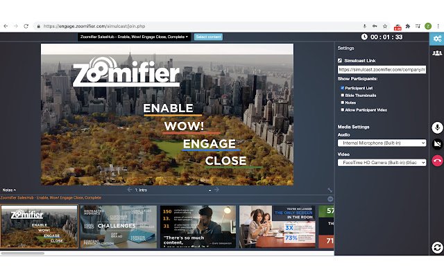 Zoomifier Productivity Suite de Chrome web store se ejecutará con OffiDocs Chromium en línea