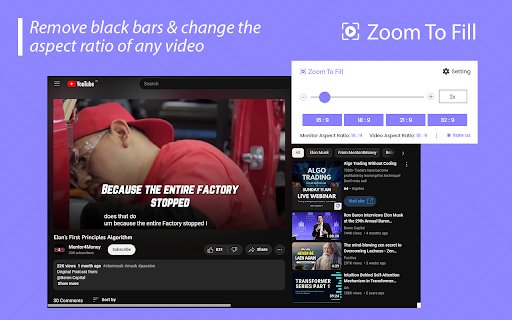Zoom To Fill  from Chrome web store to be run with OffiDocs Chromium online
