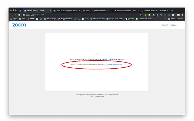 Zoom.us Always Show "Join From Web"  from Chrome web store to be run with OffiDocs Chromium online