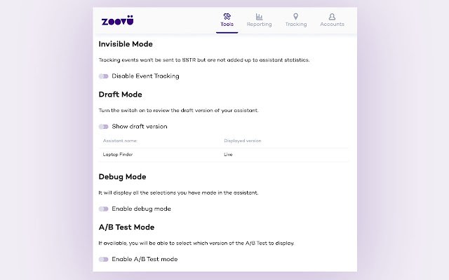 Zoovu Browser Plugin  from Chrome web store to be run with OffiDocs Chromium online
