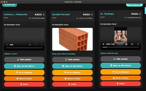 ZuckAds  from Chrome web store to be run with OffiDocs Chromium online