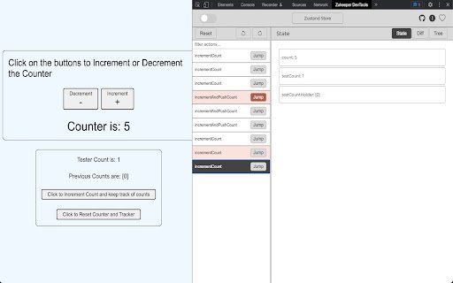 Zukeeper: Devtools for Zustand  from Chrome web store to be run with OffiDocs Chromium online