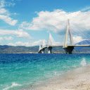 sea ​​and bridge  screen for extension Chrome web store in OffiDocs Chromium