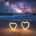 Sea and heart  screen for extension Chrome web store in OffiDocs Chromium
