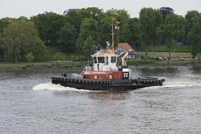 Free download seafaring tractor towing vessel free picture to be edited with GIMP free online image editor