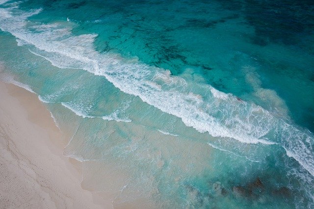Free download sea ocean beach aerial view summer free picture to be edited with GIMP free online image editor