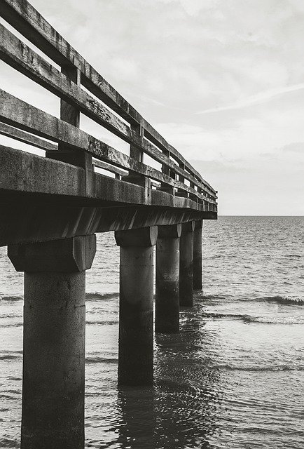 Free download sea pier ocean shuttle bus ship free picture to be edited with GIMP free online image editor