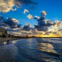 Seashore During Dusk  screen for extension Chrome web store in OffiDocs Chromium