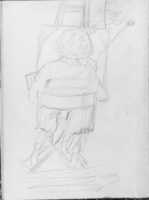 Free download Seated Artist, Viewed from the Rear, Painting at an Easel (from Whistler Album) free photo or picture to be edited with GIMP online image editor