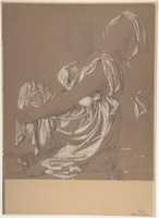Free download Seated Female Figure. Study for the Figure of the Iliad in: The Apotheosis of Homer free photo or picture to be edited with GIMP online image editor