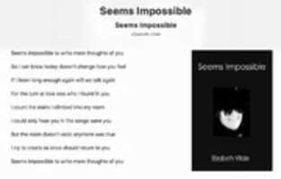 Free download Seems Impossible free photo or picture to be edited with GIMP online image editor