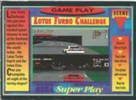 Free download Sega Super Play - Lotus Turbo Challenge Card 107 (1991/1992) free photo or picture to be edited with GIMP online image editor