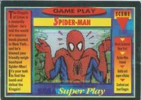 Free download Sega Super Play - Spiderman Card 90 (1991/1992) free photo or picture to be edited with GIMP online image editor