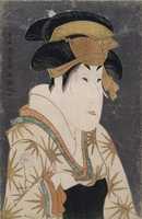 Free download Segawa Kikujuro III as Oshizu, Wife of Tanabe Bunzo free photo or picture to be edited with GIMP online image editor