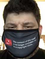 Free download Selfie with YouTube DMCA takedown mask from Techdirt free photo or picture to be edited with GIMP online image editor