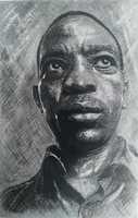 Free download Self Portrait By Olusola David, Ayibiowu with Charcoal Pencil free photo or picture to be edited with GIMP online image editor