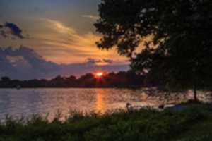 Téléchargez gratuitement une photo ou une image gratuite de Sunset Lake Seneca à modifier avec l'éditeur d'images en ligne GIMP