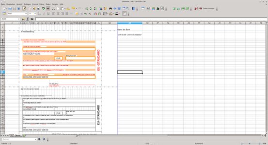 הורדה חינם של תבנית Sepa Ueberweisung (LibreOffice Calc) DOC, XLS או PPT בחינם לעריכה עם LibreOffice מקוון או OpenOffice Desktop מקוון