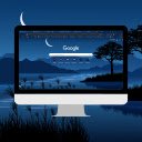 Serene Moonlight Tranquility at the River  screen for extension Chrome web store in OffiDocs Chromium
