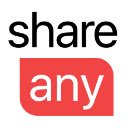 Shareany  screen for extension Chrome web store in OffiDocs Chromium