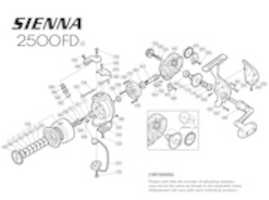 Free download Shimano Sienna 2500fd Reel Schematics free photo or picture to be edited with GIMP online image editor