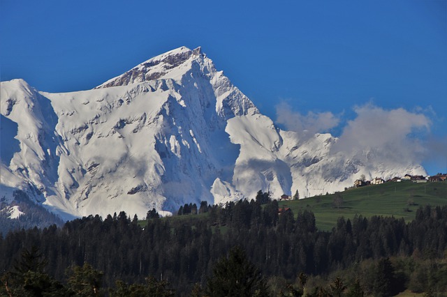 Free download shine mountain snowy peak mood free picture to be edited with GIMP free online image editor