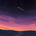 Shooting stars  screen for extension Chrome web store in OffiDocs Chromium