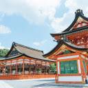 OffiDocs Chromium 中 Chrome 网上商店扩展程序的“朱红与宁静神社”屏幕
