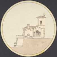 Free download Side Elevation of an Italian Villa Style House free photo or picture to be edited with GIMP online image editor