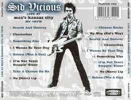 Free download Sid Vicious 1978, Maxs Kansas, USA free photo or picture to be edited with GIMP online image editor