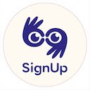 SignUp Sign Language for Netflix  Disney+  screen for extension Chrome web store in OffiDocs Chromium