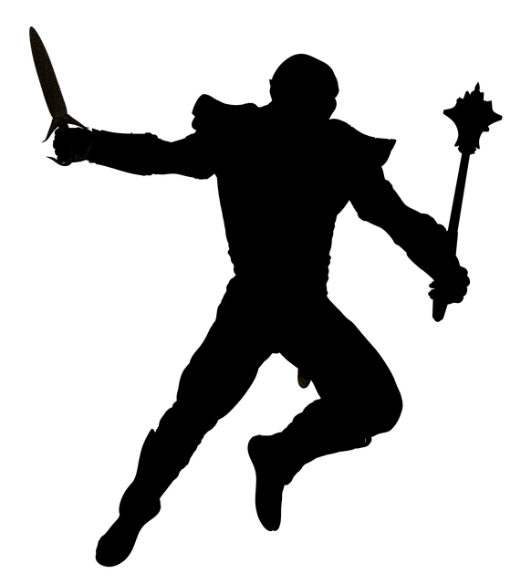 Free download Silhouette Ork Fighter -  free illustration to be edited with GIMP free online image editor