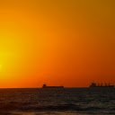Silhouettes of Ships at Sea During Sunset  screen for extension Chrome web store in OffiDocs Chromium
