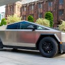 Silver Tesla Cybertruck  screen for extension Chrome web store in OffiDocs Chromium